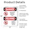 Signmission Unauthorized Persons Not Permitted Bilingual Danger Sign, Aluminum, 12in W x 18in L, 2PK OS-2PACK-DS-A-1218-VS-1597 - alternate 6